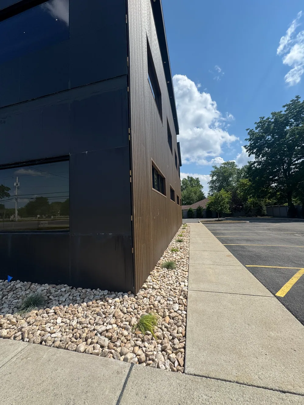 After Rolax Landscaping commercial landscape bed transformation project in Buffalo, NY